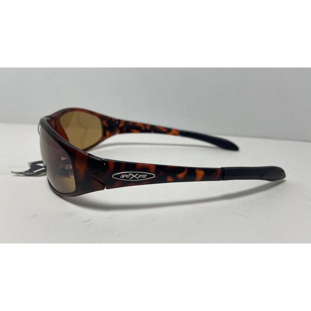 Xsportz Mens Tortoise Brown Lens Running Jogging Plastic Wrap sunglasses nwt - Picture 4 of 4
